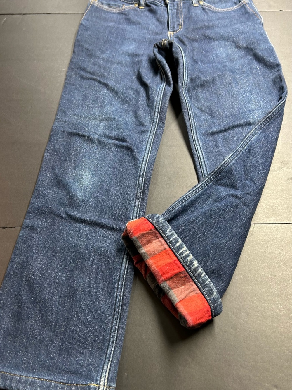 Carhartt Women’s Original Fit Straight Leg Jeans with Flannel Lining